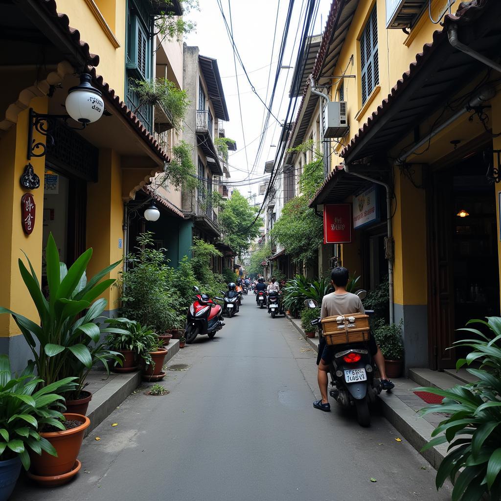 Hinh anh con ngo nho gan pho lon Xa Dan, Ha Noi, the hien doi song dia phuong